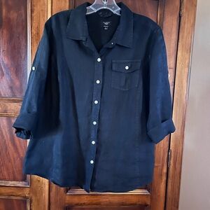 Talbots Linen Blouse